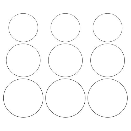 USOHJZ 9Pcs Handgemachte Girlande Hoop Handwerk Hoops Metall for Draht Kranz Rahmen Ringe Floral Florist von USOHJZ