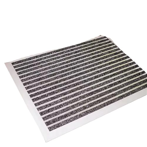 USOHJZ Fußmatte aus Aluminiumlegierung, Sandkratzen, rutschfest, for den Eingang, im Freien, Metallmatte for Innenmatten(Black,60x80cm) von USOHJZ