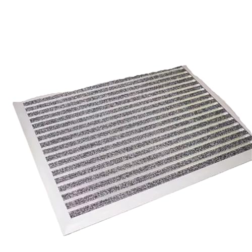 USOHJZ Fußmatte aus Aluminiumlegierung, Sandkratzen, rutschfest, for den Eingang, im Freien, Metallmatte for Innenmatten(Light Grey,60x80cm) von USOHJZ