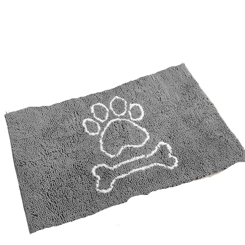 USOHJZ Fußmatte for den Innenbereich, Rutschfester Bodenteppich, for den Schlammeintritt, Fußmatten in belebten Bereichen(Gray,61X92cm 36X24inch) von USOHJZ