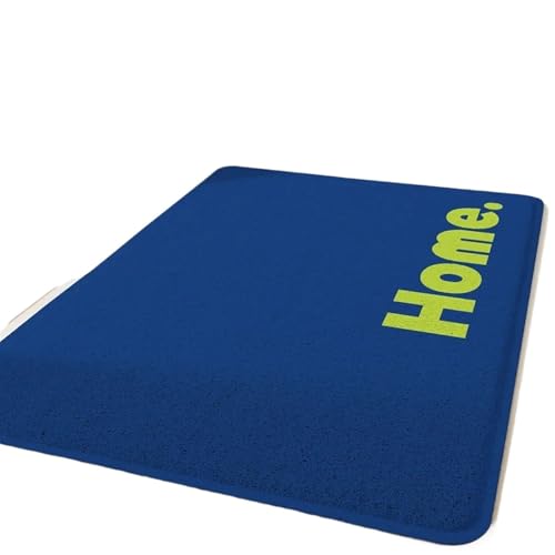 USOHJZ Große PVC-Fußmatte, Heimdekoration, rechteckiger Teppich, Aufzug, Eingang, Boden, Einkaufszentrum, Hotel-Willkommensmatte, Outdoor-Teppiche(Blue,80X120cm) von USOHJZ