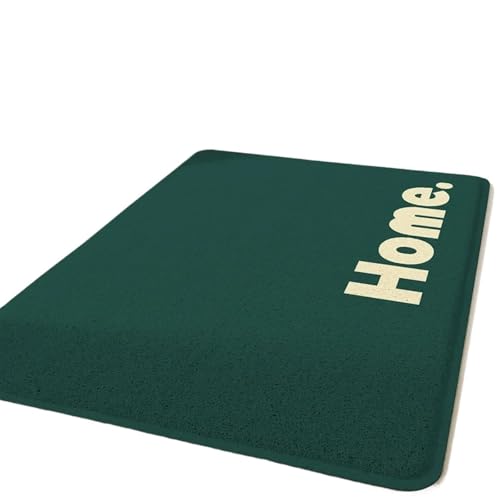 USOHJZ Große PVC-Fußmatte, Heimdekoration, rechteckiger Teppich, Aufzug, Eingang, Boden, Einkaufszentrum, Hotel-Willkommensmatte, Outdoor-Teppiche(Jungle Green,80X120cm) von USOHJZ