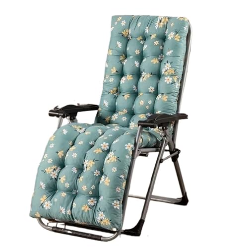 USOHJZ Liegestuhlauflage 1PC Outdoor Balcony Recnelir Backrest Relax Cushion Four Seasons Universal Folding Chair Cushions Outdoor Chaise Lounger Cushion Auflage Gartenliege(Light Green,48X155cm) von USOHJZ