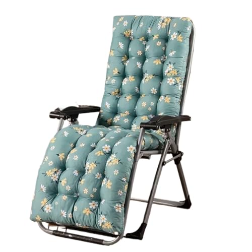 USOHJZ Liegestuhlauflage 48X120/48X155cm Schaukelstuhl Kissen Fenster Kissen Outdoor Garten Stoff Rückenlehne Kissen Weiche Verdicken Pad Hause Decor Auflage Gartenliege(Green02,48X155cm) von USOHJZ