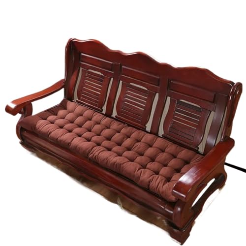 USOHJZ Liegestuhlauflage Dickes Bank-Sitzkissen, Rückenlehne, Stuhl-Sitzpolster, langes Kissen, Kissen, Sofa, Tatami-Bank, dekorativ Auflage Gartenliege(Brown,48x150cm) von USOHJZ