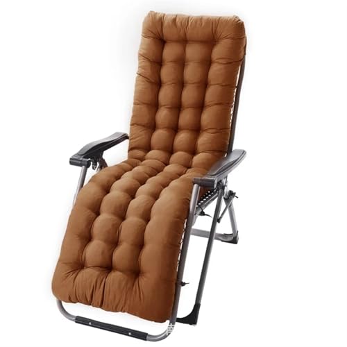 USOHJZ Liegestuhlauflage Herbst Winter Liege Liege Stuhl Sun Lounge Kissen Verdickt doppelseitig Verfügbar Schaukelstuhl Klapp Chaiselongue Kissen Auflage Gartenliege(Coffee,40x110cm) von USOHJZ