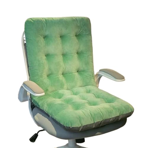 USOHJZ Liegestuhlauflage Langes Sitzkissen, verschleißfest, ultradick, superweich, gefüllt, Sitzmatte, Esszimmerstuhlkissen, Stuhl, Zuhause, dekoratives Kissen Auflage Gartenliege(Green,45x85cm) von USOHJZ