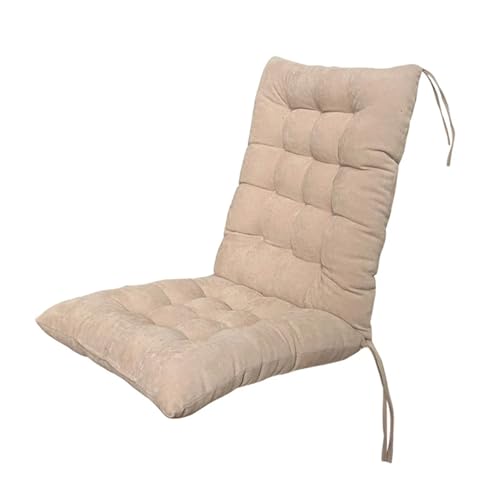 USOHJZ Liegestuhlauflage Rattan Stuhl Kissen Cord Matratze Rückenlehne Schaukel Dicke Sitzkissen Hause Anti-rutsch Ma Auflage Gartenliege(Beige) von USOHJZ