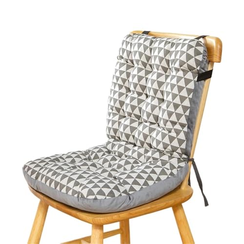 USOHJZ Liegestuhlauflage Sitzer Stuhl Matte Liegestuhl Outdoor Versorgung Büro Stuhl Sitz Baumwolle Rückenlehne Kissen Balkon Auflage Gartenliege(Grey 03) von USOHJZ
