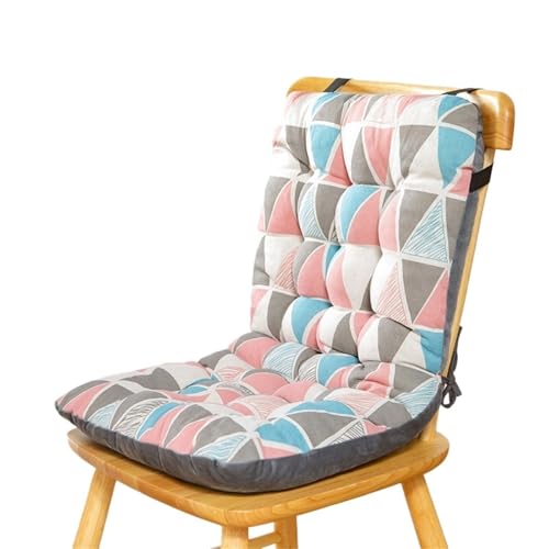 USOHJZ Liegestuhlauflage Sitzer Stuhl Matte Liegestuhl Outdoor Versorgung Büro Stuhl Sitz Baumwolle Rückenlehne Kissen Balkon Auflage Gartenliege(Pink) von USOHJZ