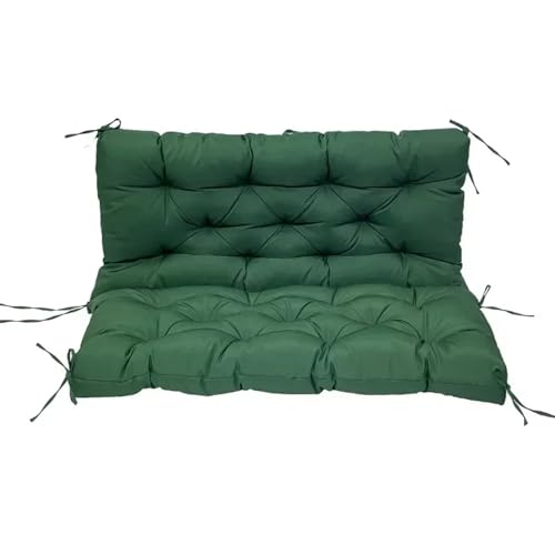 USOHJZ Liegestuhlauflage Wasserdichtes Outdoor-Gartenbankkissen, Heimsitzkissen, rutschfeste Tatami-Sofa-Hockerkissen Auflage Gartenliege(Dark Green,100X100X10CM) von USOHJZ