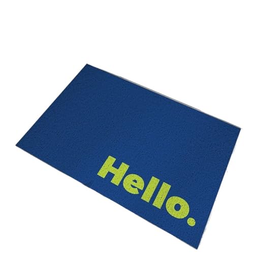 USOHJZ PVC-Spulen-Fußmatte for den Heimgebrauch, Eingangsmatte, rutschfeste Bodenmatte for Reibungswiderstands-Fußmatte(Dark Blue,45x75cm) von USOHJZ