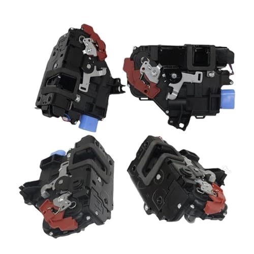 USQBUZHHK Türschlossantrieb 3D1837015AB 3D1837016 7L0839016 7L0839015 7L0839015A Für VW Für Caddy Für Golf Für Jetta Für Touareg Für T&Ouran Heckklappenschloss(4 STK.) von USQBUZHHK