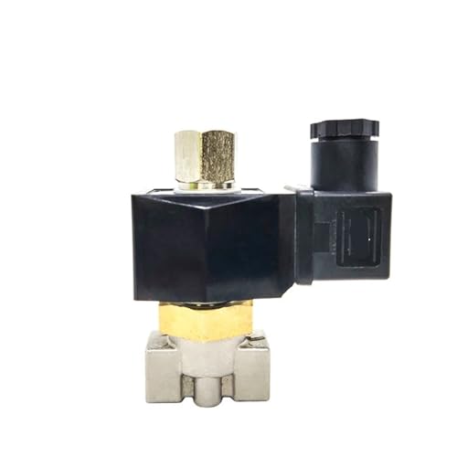 1 Stück 1/4 Zoll normalerweise offenes Edelstahl-Magnetventil 2-Wege-Korrosionsschaltventil Wasserventil 220 V 24 V 12 V(AC110V) von USRRMPBC