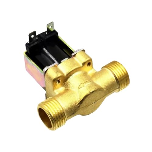 1 Stück 3/4 ”1/2” 24 V AC 220 V 12 V normalerweise geschlossenes Magnetventil aus Messing zur Wassersteuerung(DC 12V) von USRRMPBC