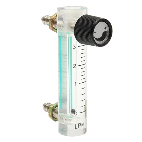 1 stück 0-3LPM 93mm Acryl Gas Luft Sauerstoff Durchflussmesser Mit Regelventil Metallanschluss 0,1 MPa Acryl Vernickelt Messing(0.1-1L per Min 93mm) von USRRMPBC