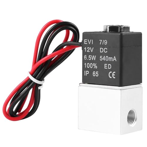 12V Magnetventil 1/4" 1/8" 2 Wege normalerweise geschlossen direkt wirkende Pneumatikventile for Wasser-Gas-Elektrokugelventil(2pcs one fourth) von USRRMPBC