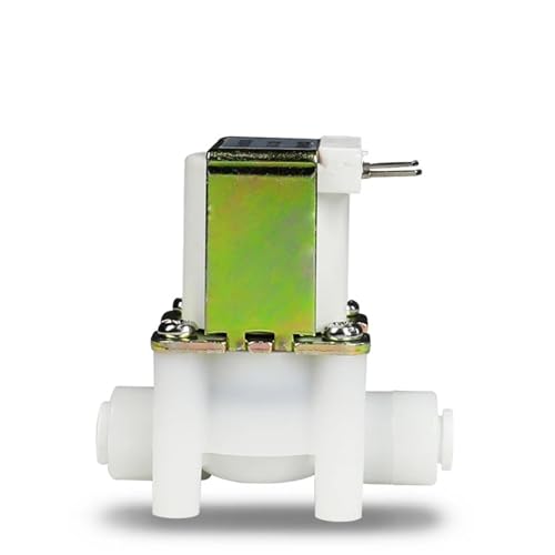 1pc 1/4 "3/8" Kunststoff Motorisierte Magnetventil Schnell Trinken Brunnen Reines Wasser Maschine Magnetventil 12V 24V 220V(3/8",DC24V_NORMALLY CLOSED) von USRRMPBC
