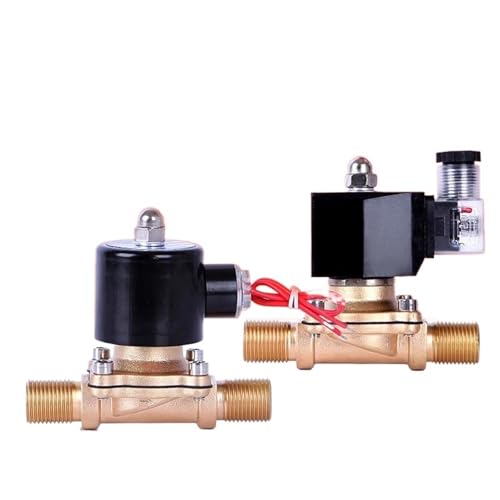 1pc DN15 Magnetventil Messing Normalerweise Geschlossen AC220V DC24V DC12V for Wasser Öl Luft(DC12V_ENERGY SAVING) von USRRMPBC