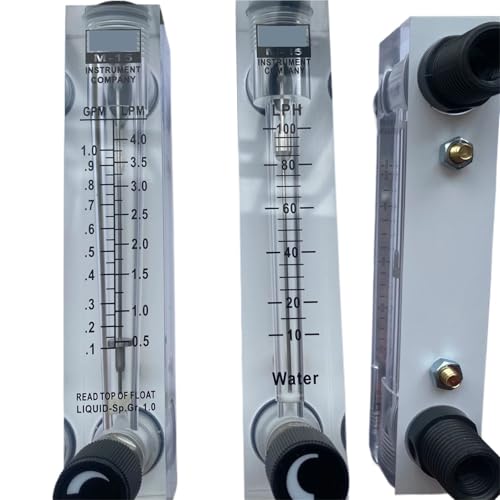 LZT-M15 Flüssigkeitsdurchflussmesser Wasserdurchflussmesser Panel Rotameter mit Regelventil 0,2-2LPM 0,2-3LPM 0,5-4LPM 1-7LPM 10-100L/H(10-100LPH) von USRRMPBC
