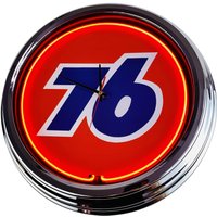 76 Große Neon-Uhr 17" Zoll | N-0213 Retro Wanduhr Im 50's Style von USWay