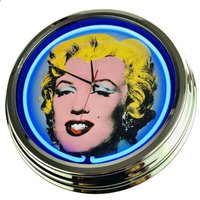 Beautiful Woman Große Neon-Uhr 17" Zoll | N-0204 Retro Wanduhr Im 50's Style von USWay