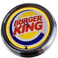 Burger King Große Neon-Uhr 17" Zoll | N-0273 Retro Wanduhr Im 50's Style Burger King Große Neon-Uhr 17" Zoll | N-0273 Retro Wanduhr Im 50's Style von USWay