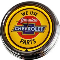 Chevy Parts Große Neon-Uhr 17" Zoll | N-0233 Retro Wanduhr Im 50's Style von USWay