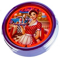 Diner 13, Große Neon-Uhr 17" Zoll | N-0697 Retro Wanduhr Im 50's Style von USWay
