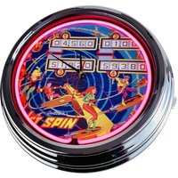Flipper Jet Spin Gottlieb 1977 Große Neon-Uhr 17" Zoll | N-0578 Retro Wanduhr Im 50's Style Flipper Jet Spin Gottlieb 1977 Große Neon-Uhr 17" Zoll | N-0578 Retro Wanduhr Im 50's Style von USWay