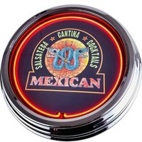 Mexican Große Neon-Uhr 17" Zoll | N-0278 Retro Wanduhr Im 50's Style Mexican Große Neon-Uhr 17" Zoll | N-0278 Retro Wanduhr Im 50's Style von USWay