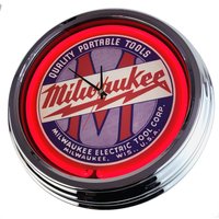 Milwaukee Electric Tools Corp Große Neon-Uhr 17" Zoll | N-0619 Retro Wanduhr Im 50's Style von USWay