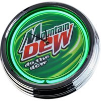 Mountain Dew Große Neon-Uhr 17" Zoll | N-0328 Retro Wanduhr Im 50's Style von USWay