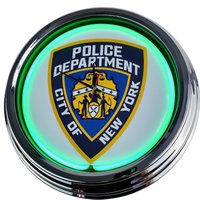 Police Department Große Neon-Uhr 17" Zoll | N-0256 Retro Wanduhr Im 50's Style Police Department Große Neon-Uhr 17" Zoll | N-0256 Retro Wanduhr Im 50's Style von USWay