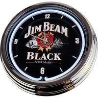 Whiskey Große Neon-Uhr 17" Zoll | N-0238 Retro Wanduhr Im 50's Style von USWay