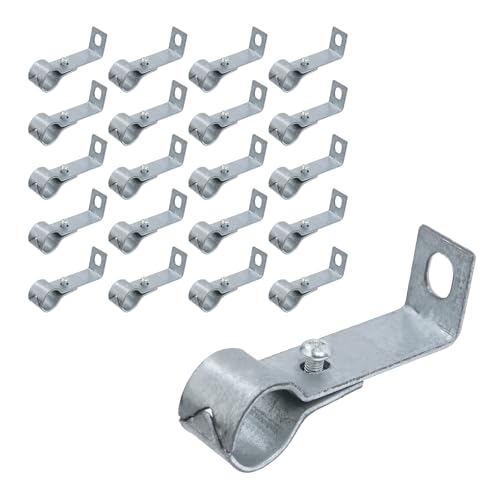 UTALIND 20 Stück 8 cm L-förmige Rohrschellen, Kraftstoffleitungsklemmen, Hardware für Wand- und Deckenmontage (80 mm) von UTALIND