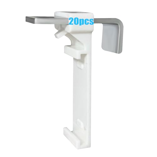 20 Stück Klemmhalter für Klemmfix Rollo, Metall Plissee Klemmhalterung Zubehör Duorollo ohne Bohren zum Klemmen und Kleben, als Zubehör Ersatzteil für die Befestigung am feststehenden PVC-Fenster 20 Stück Klemmhalter für Klemmfix Rollo, Metall Plissee Klemmhalterung Zubehör Duorollo ohne Bohren zum Klemmen und Kleben, als Zubehör Ersatzteil für die Befestigung am feststehenden PVC-Fenster von UTEFIF