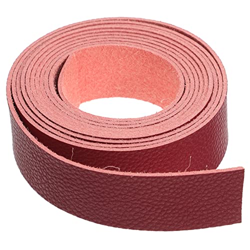 UTHCLO 1 Rolle Lychee Muster Lederstreifen DIY Handwerk Wildleder Wrap DIY Tasche Material Schnur Pu von UTHCLO