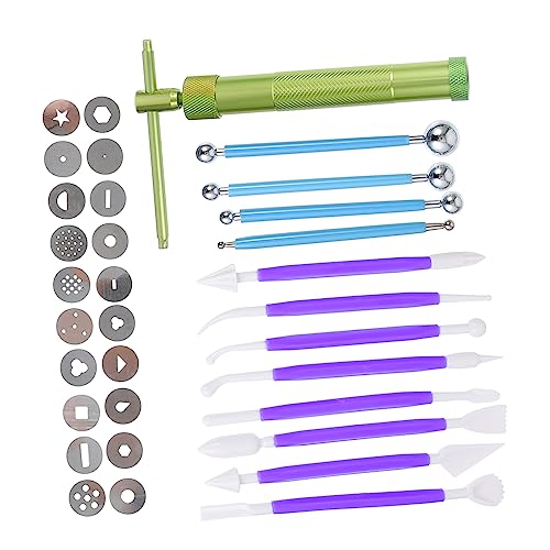 UTHCLO 1 Satz Stück Modellierwerkzeug aus Ton Modelliermasse Cutter Rollen multifunktionswerkzeug Multi Tools Polymer-Modellbausatz Kuchendekorationswerkzeug Rostfreier Stahl Violett UTHCLO 1 Satz Stück Modellierwerkzeug aus Ton Modelliermasse Cutter Rollen multifunktionswerkzeug Multi Tools Polymer-Modellbausatz Kuchendekorationswerkzeug Rostfreier Stahl Violett von UTHCLO