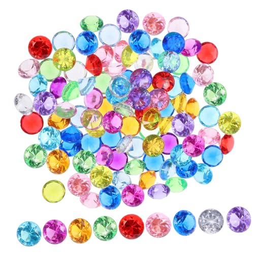 UTHCLO 1 Satz Bunte Diamanten Simulation Dekosteine Für Hochzeit Party Tischdeko Vasefüllung DIY Basteln 100 Stück von UTHCLO