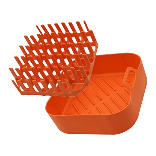 UTHCLO 1 Satz Silikon Bacon Rack für Heißluftfritteuse Antihaft Backform Wiederverwendbar Hitzebeständig für Gleichmäßiges von Ofen und Mikrowelle UTHCLO 1 Satz Silikon Bacon Rack für Heißluftfritteuse Antihaft Backform Wiederverwendbar Hitzebeständig für Gleichmäßiges von Ofen und Mikrowelle von UTHCLO