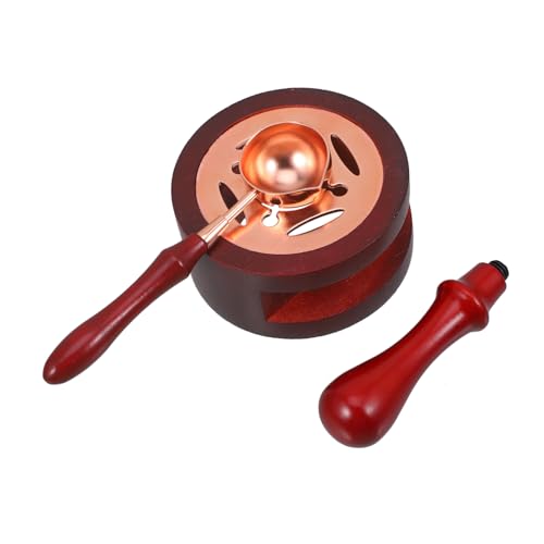 UTHCLO 1 Satz Wachssiegel Set Wax Seal Stove mit Schmelzlöffel und Stempelgriff für DIY Projekte und Einladungen Langlebiges und Retro Design Einfach zu Reinigen UTHCLO 1 Satz Wachssiegel Set Wax Seal Stove mit Schmelzlöffel und Stempelgriff für DIY Projekte und Einladungen Langlebiges und Retro Design Einfach zu Reinigen von UTHCLO
