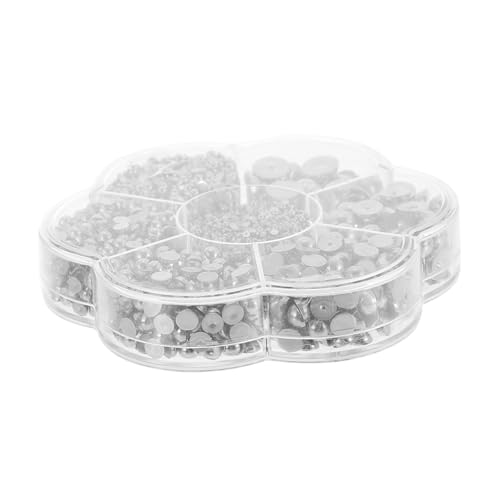 UTHCLO 1 Schachtel Halbperlen Nagel Schmuck Flacher Rückseite Dekorative DIY Perlen für Nail Art Zubehör Praktische Bastelperlen in Silber für Kreative Handarbeiten UTHCLO 1 Schachtel Halbperlen Nagel Schmuck Flacher Rückseite Dekorative DIY Perlen für Nail Art Zubehör Praktische Bastelperlen in Silber für Kreative Handarbeiten von UTHCLO
