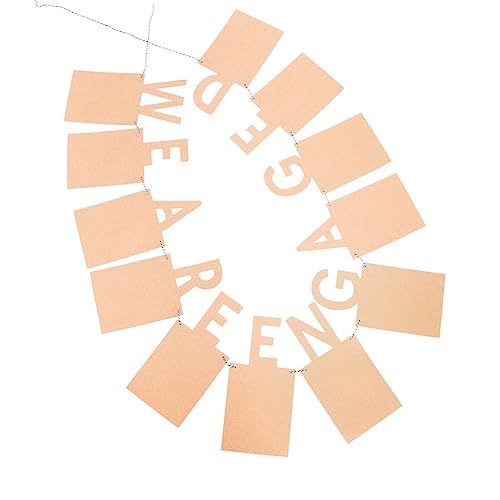 UTHCLO 1 Stück Chic Dekobanner zur Verlobung Stilvolle Hängende Hochzeitsdekoration für Unvergessliche Feier We Are Engaged Schriftzug Langlebigem Material für Ihre Verlobungsparty von UTHCLO
