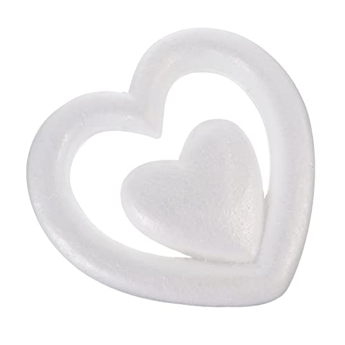 UTHCLO 1 Stück DIY Herzform Modellierform für Hochzeits und Valentinstagsdekoration Weißes Schaumstoff Herz für Bastelprojekte und Festliche Anlässe UTHCLO 1 Stück DIY Herzform Modellierform für Hochzeits und Valentinstagsdekoration Weißes Schaumstoff Herz für Bastelprojekte und Festliche Anlässe von UTHCLO