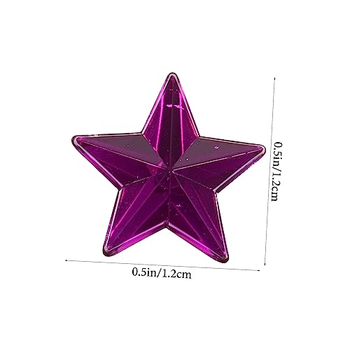 UTHCLO 10 Blatt Selbstklebende Fünfkant Diamant Aufkleber Bunte Acryl Strasssteine Flache Glitzersteine DIY Handliche Bastelsticker Langlebige Dekoration für Scrapbooking und Geschenke von UTHCLO