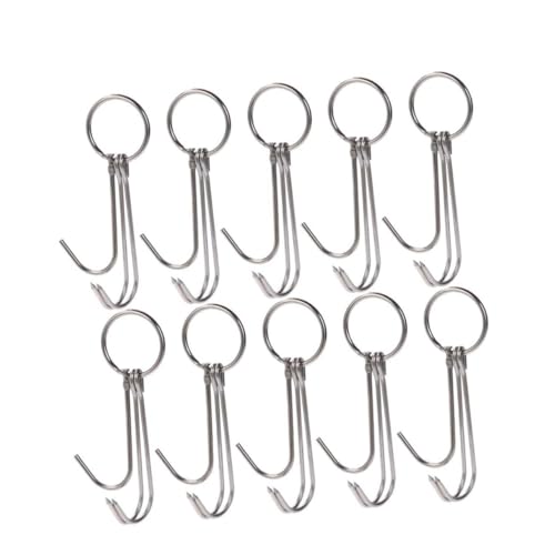 UTHCLO 10 Stück Teiliges Edelstahl Fleischhaken S Förmige Haken Rostfrei für Fleischaufhängung Metzger Grill Bbq Trocknen und Räuchern im Gastronomiebereich UTHCLO 10 Stück Teiliges Edelstahl Fleischhaken S Förmige Haken Rostfrei für Fleischaufhängung Metzger Grill Bbq Trocknen und Räuchern im Gastronomiebereich von UTHCLO