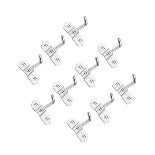 UTHCLO 10 Stück Teiliges Eisen Pegboard Haken Stabile Werkzeughalterung für Lochwand Garage Werkstatt Küche zur Praktischen Aufbewahrung und Organisation Schwerlastfähig Langlebig UTHCLO 10 Stück Teiliges Eisen Pegboard Haken Stabile Werkzeughalterung für Lochwand Garage Werkstatt Küche zur Praktischen Aufbewahrung und Organisation Schwerlastfähig Langlebig von UTHCLO