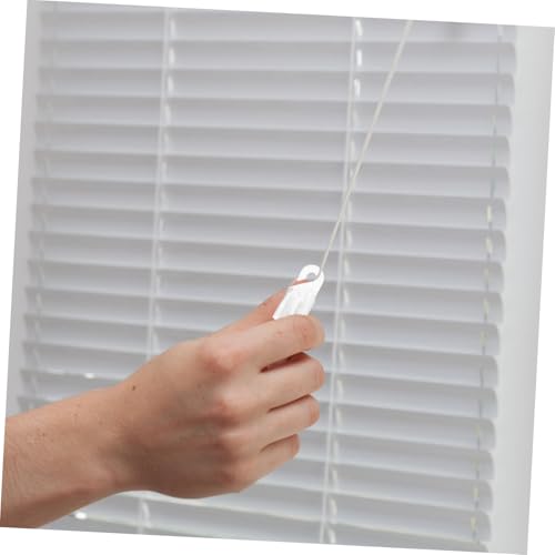 UTHCLO 10 Stück Teiliges Gardinenhaken aus Robustem Pom Kunststoff Transparenter Stangenhaken Ersatz für Jalousien und Vorhänge Passend für Fenster Gardinenschienen und Stangen von UTHCLO