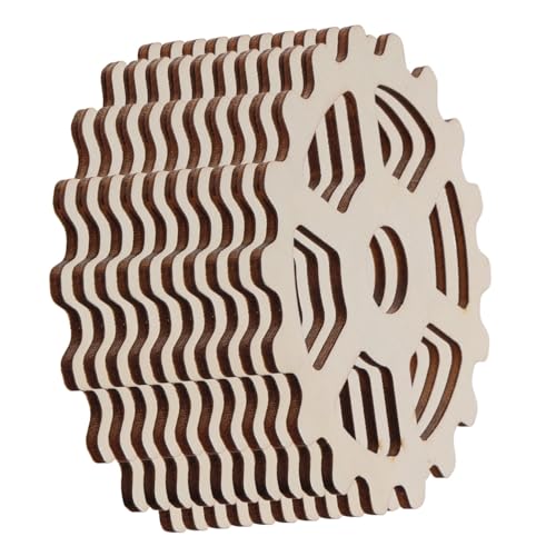 UTHCLO 10 Stück Teiliges Holz Zahnräder aus Robustem Unlackiertem Holz Sechseckige DIY Bastelplatten Stabile Glatte Holzscheiben zum Bemalen Kreative Bastelarbeit für Erwachsene UTHCLO 10 Stück Teiliges Holz Zahnräder aus Robustem Unlackiertem Holz Sechseckige DIY Bastelplatten Stabile Glatte Holzscheiben zum Bemalen Kreative Bastelarbeit für Erwachsene von UTHCLO